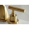 Kingston Brass KS4947CML Widespread Bathroom Faucet with Brass Pop-Up, Brushed Brass KS4947CML - alternate 2
